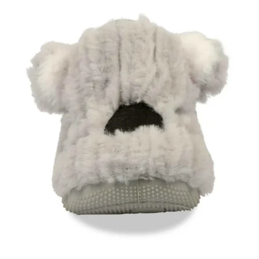 Chaussons Bottine GRIS Fille Scratch