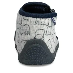 Chaussons Bottine GRIS Garçon Motif Animal Fermeture éclair