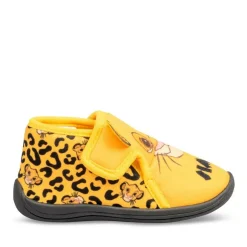 Chaussons Bottine JAUNE Garçon Motif Animal Scratch