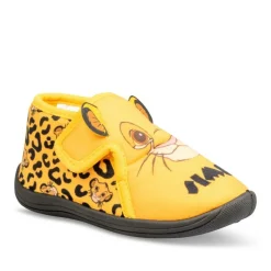 Chaussons Bottine JAUNE Garçon Motif Animal Scratch