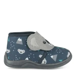 Chaussons Bottine MARINE Garçon Motif Animal Scratch