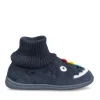 Chaussons Bottine MARINE Garçon Motif Dinosaure A Enfiler