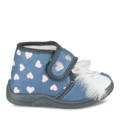 Chaussons Bottine MARINE Fille Motif Licorne Scratch