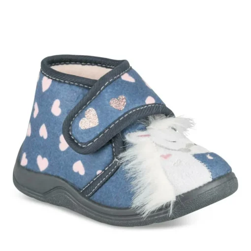 Chaussons Bottine MARINE Fille Motif Licorne Scratch