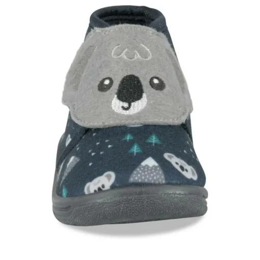 Chaussons Bottine MARINE Garçon Motif Animal Scratch
