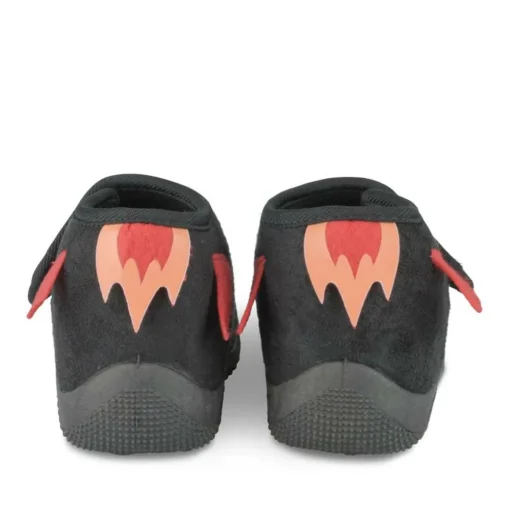 Chaussons Bottine MARINE Garçon Motif Uni Scratch
