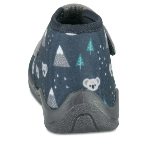 Chaussons Bottine MARINE Garçon Motif Animal Scratch