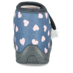 Chaussons Bottine MARINE Fille Motif Licorne Scratch