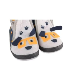 Chaussons Bottine MARINE Garçon Motif Animal Fermeture éclair