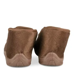 Chaussons Bottine MARRON Garçon Motif Animal Fermeture éclair