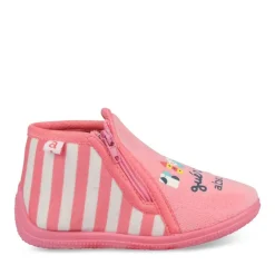 Chaussons Bottine ROSE Fille Fermeture éclair