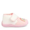 Chaussons Bottine ROSE Fille Motif Uni Scratch