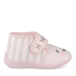 Chaussons Bottine ROSE Fille Motif Animal Scratch