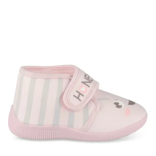 Chaussons Bottine ROSE Fille Motif Animal Scratch