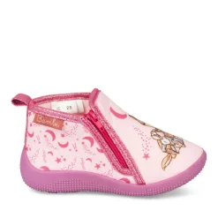 Chaussons Bottine ROSE Fille Scratch