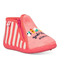 Chaussons Bottine ROSE Fille Fermeture éclair