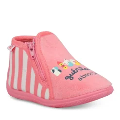 Chaussons Bottine ROSE Fille Fermeture éclair