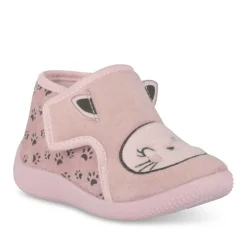 Chaussons Bottine ROSE Fille Motif Animal Scratch