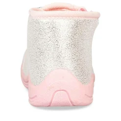 Chaussons Bottine ROSE Fille Motif Licorne Fermeture éclair