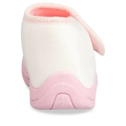 Chaussons Bottine ROSE Fille Motif Uni Scratch