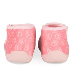 Chaussons Bottine ROSE Fille Motif Carreaux Fermeture éclair