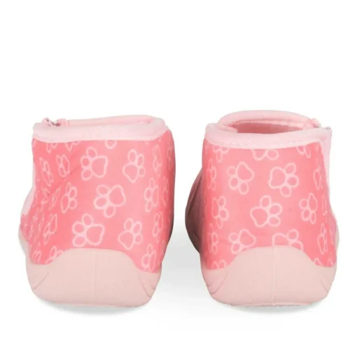 Chaussons Bottine ROSE Fille Motif Carreaux Fermeture éclair