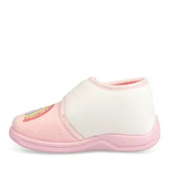 Chaussons Bottine ROSE Fille Motif Uni Scratch