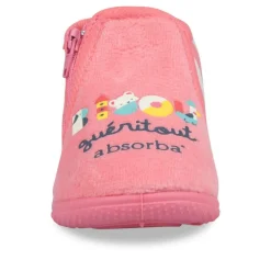 Chaussons Bottine ROSE Fille Fermeture éclair