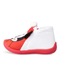 Chaussons Bottine ROUGE Fille Fermeture éclair