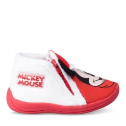 Chaussons Bottine ROUGE Garçon Fermeture éclair