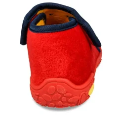 Chaussons Bottine ROUGE Garçon Scratch