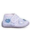 Chaussons Bottine VIOLET Fille Motif Etoiles Scratch