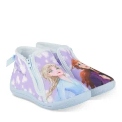 Chaussons Bottine VIOLET Fille Motif Uni Fermeture éclair