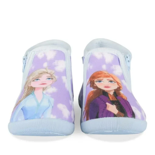 Chaussons Bottine VIOLET Fille Motif Uni Fermeture éclair