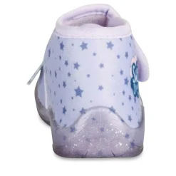 Chaussons Bottine VIOLET Fille Motif Etoiles Scratch