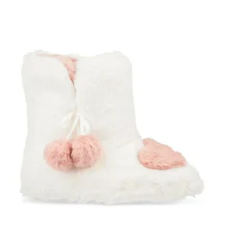 Chaussons Bottines BLANC LOVELY SKULL