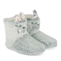 Chaussons Bottines Lapin GRIS LOVELY SKULL