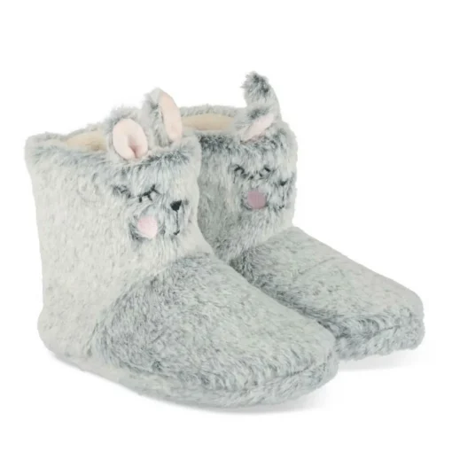 Chaussons Bottines Lapin GRIS LOVELY SKULL
