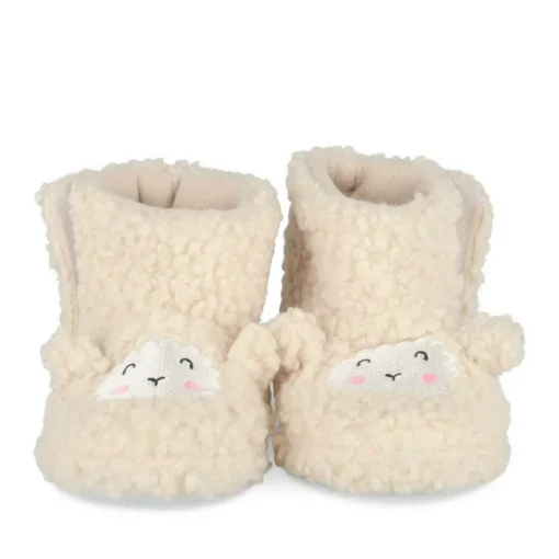 Chaussons Bottines Mouton BEIGE NINI & GIRLS
