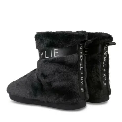 Chaussons Bottines NOIR KENDALL+KYLIE