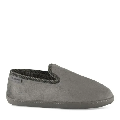 Chaussons Charentaise GRIS Homme Motif Uni A Enfiler