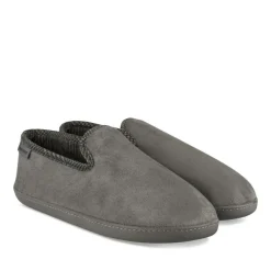 Chaussons Charentaise GRIS Homme Motif Uni A Enfiler