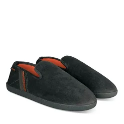 Chaussons Charentaise GRIS Homme Motif Uni A Enfiler