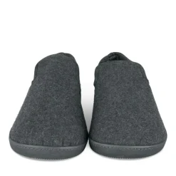 Chaussons Charentaise GRIS Homme Motif Uni A Enfiler