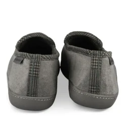 Chaussons Charentaise GRIS Homme Motif Uni A Enfiler