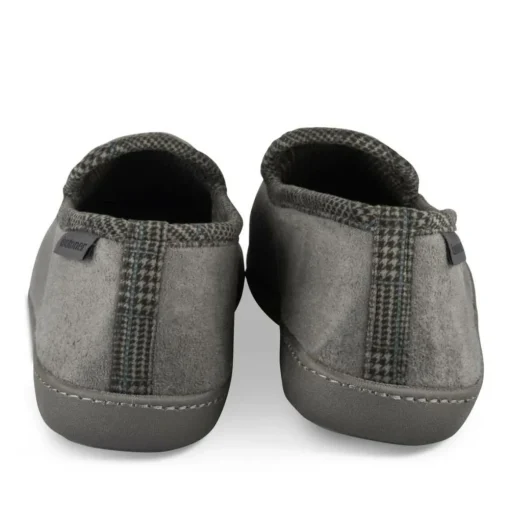 Chaussons Charentaise GRIS Homme Motif Uni A Enfiler