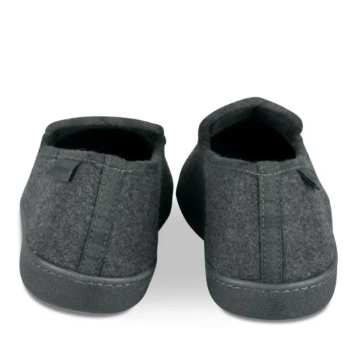 Chaussons Charentaise GRIS Homme Motif Uni A Enfiler