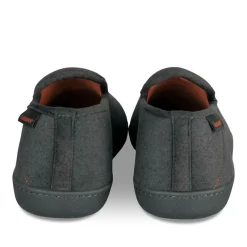 Chaussons Charentaise GRIS Homme Motif Uni A Enfiler