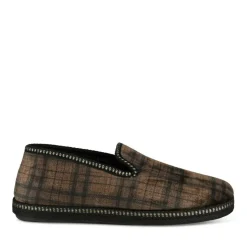 Chaussons Charentaise MARRON Homme Motif Uni A Enfiler
