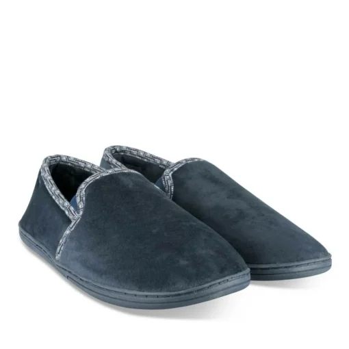 Chaussons Charentaise MARINE Homme Motif Uni A Enfiler